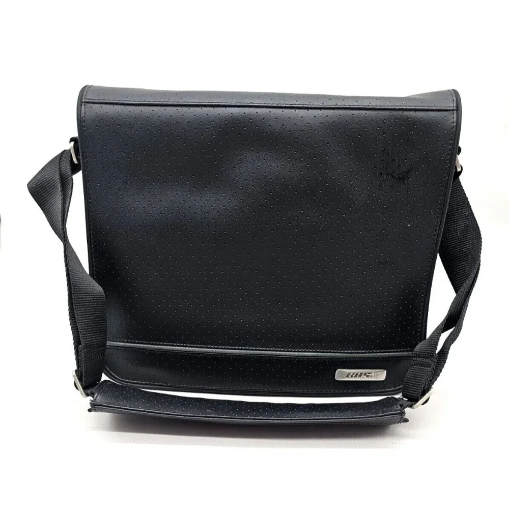 Bose Sound Dock Cross Body Messenger Carry Travel Tote Bag Case Black Strap